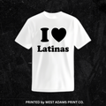 I <3 LATINAS Print T-shirt
